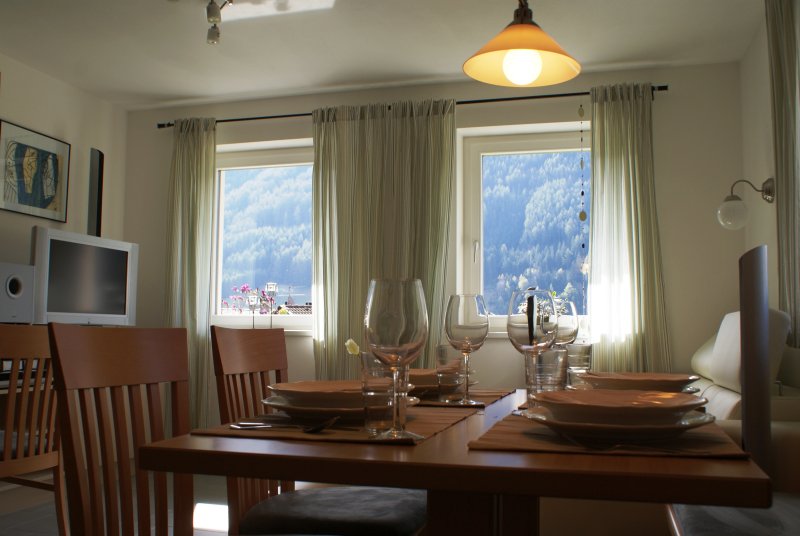 Essplatzin der Ferienwohnung Speikboden